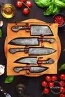Hand Forged Damascus Steel Chef Knife Set, Kitchen Knives | Chef Knive Set