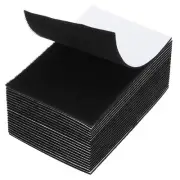 48 Pack Hook and Loop Strips Rectangle Tape Double Sided 4" x 6", Black