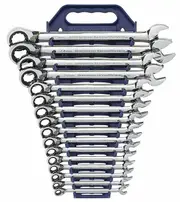 Gearwrench 9602N - Reversible Combination Ratchet Wrench Set 16 Piece Metric