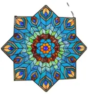 24 Inch In The Tiffany Style Suncatcher Stained Glass Window Panel