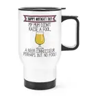 Happy Mother's Day Beer Connoisseur Travel Mug Cup With Handle Mum Drunk Funny
