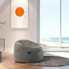The Joey, Memory Foam Children's Bean Bag Chair / Pod (80 x 80cm) (Light Grey)