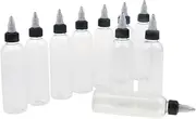 10 Pcs Empty Plastic Squeeze Bottles with Twist Cap for Ink liquid Painting Glue, Painting, 120ml