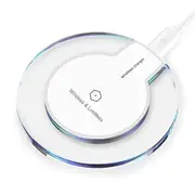 10W Fast Charging Ultra-Thin Wireless Charger Pad Base For iPhone X XS HUAWEI P30 Oneplus 7 XIAOMI MI 9 S10 S10+ WHITE COLOR