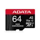 ADATA 威剛 High Endurance microSDXC UHS-I U3 A2 V30 64G 高耐用記憶卡