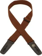 Lock-It Straps LIS-048C2-BRN/BRN Guitar Strap - Brown (5-pack) Bundle
