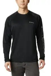 Columbia Sportswear Fork Stream Shirt - Black, Long Sleeve Men's Size Large