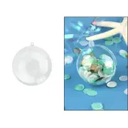 Clear Plastic Fillable Bauble 6cm