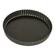 Loose Base 25cm Round Flan/Quiche Pan Bakemaster Baking Quiches Tarts and Flans.