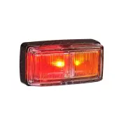 10 Narva LED Side Marker Lamp Red/Amber w/ Black Base Clear Lens & 2.5m Cable