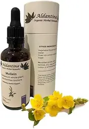 Organic Mullein Tincture Alcohol-Free Liquid Extract, Organic Mullein (Verbascum thapsus) (50ml)
