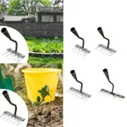 Garden Rake Ergonomic Handle Puller Tool for Backyard Defoliating