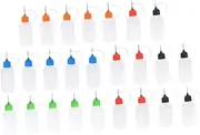 Gadpiparty 25Pcs Applicator Bottles for Paint and Glue Multi Color Squeeze Containers with Pointed Heads for DIY Projects Crafting and Storing Liquids