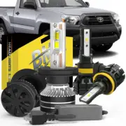 LED Headlight Fog Light Bulbs for Toyota Tundra 2014-2021 Tacoma 2012-2015 (for: Smart)