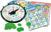 Bingo Game Set for Adults and Kids | Fun Night Family Bingo - Counting and Matching Skills Fun Family Bingo Reusable Games for Classic Games for Preschoolers