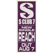 S Club 7 - Reach Promotional Vintage Daybill Poster Unframed