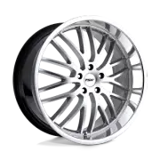 TSW Snetterton 20x8.5 5x114.3 20mm Hyper Silver with Mirror Cut Lip Wheel