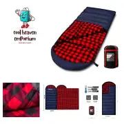 0 Degree Sleeping Bag Cotton Flannel Sleeping Bags for Adults Cold Weather Ca...