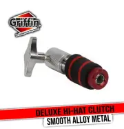 Hi-Hat Clutch Mount by GRIFFIN - Alloy Metal Speed Threads for Drum HiHat Stand