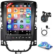 4G+64G Android 14 Car Stereo for Vauxhall Astra Double Din Car Radio with 9.7inch IPS Touch Screen Wireless Carplay Android Auto GPS Navigation WiFi FM RDS Bluetooth SWC Backup Camera