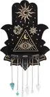 CREATCABIN Hamsa Hand Crystal Shelf Wooden Display