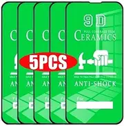 [5 Pack] [3 Pack + 2 BONUS] CLEAR Durable Flexible Ceramic Screen Protectors for Redmi 12 - Premium Shockproof Phone Cover