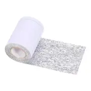 Sparkle Wallpaper Border, 4" x 10 Ft Wallpaper Trim Border, Silver