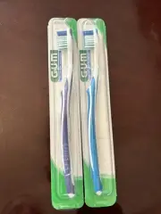 NEW Sunstar GUM Super Tip Soft Compact Soft Toothbrushes 2 PACK #461 Vintage