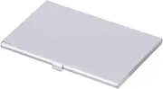 TEHAUX Aluminum SIM Card Case, 1pc Phone Number Storage Holder Aluminum SIM Bag Chip Organizer with a Needle Slot or Home Shop Silver