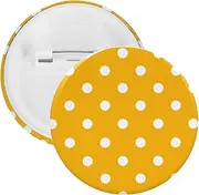 [RTSEBVN] Badge Button Pin Personalized Bright Yellow Dot Brooch Decor Cute Badge Pins for Backpacks Gifts Clothes