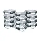 12 Pcs Glass Food Storage Container Meal Prep with Leakproof Locking Lids