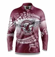 NRL Manly Sea Eagles Men's Trax Outdoor / Fishing Shirt - Sizes M - 5XL **SALE*