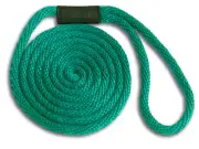 Teal 1/2" x 10' Solid Braid Dock Nylon Lines - Made in USA