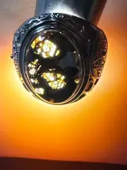 Kenya SERICHO pallasite Meteorite rings
