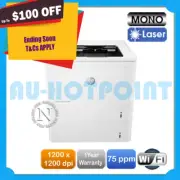 HP LaserJet M612X Monochrome Printer A4 75ppm 1200dpi WIFI 7PS87A (RRP $4040)