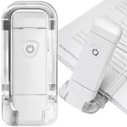 Book Reading Light, Portable USB Rechargeable LED Clip on Book Lights for White