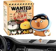 Animal Statues for Home Decor - Miniature Figurines | Resin Cartoon Miniature Creative Car Ornaments Cute for Home Desktop Decorations Accessories