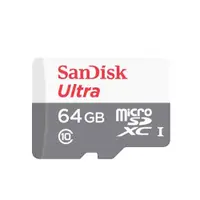 在飛比找蝦皮商城優惠-SanDisk Ultra microSD 64G記憶卡-白