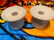 2 Hobby Lobby White Ceramic Candle Holder NWT