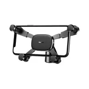 Horizontal Vertical Gravity Linkage Dashboard Car Phone Holder for 4.0-6.5 Inch Smart Phone BLACK COLOR