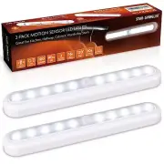 2x Luces de armario con sensor de movimiento debajo de las luces del mostrador