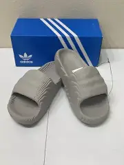 Adidas Adilette 22 Men’s Core Black/Light Brown Slides HQ4670 Sizes 6