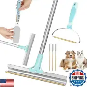 Pet Hair Remover Tools (4 Pack) Carpet Rake for Pet Hair Removal Reusable Dog
