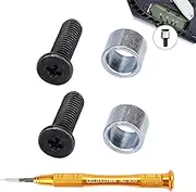 IKPEK 2Pcs PS5 SSD Screw and 2Pcs Ring Replacement and 1Pcs 5-in-1 Multifunctional Small Screwdriver for Sony PS5 Playstation 5 Console Solid State Drive Repair Accessories