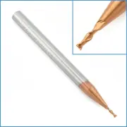 1mm HRC55 Carbide 2 Flute End Mill CNC Milling Cutter Router Bit Steel Tool