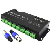 AMKI DMX 512 LED Decoder Controller for RGB Tape Strip Light Dimmer Driver (2...