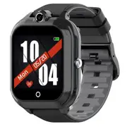 4G Kids Smart Watch Camera VOICE CHAT and CALL SOS CALL WiFi Location, Long Standby Col Black