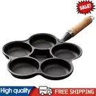 5 Round Holes Omelet Pan Cast Iron Cake Maker Frying Pan Home Kitchen Cookware A