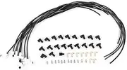 8mm Spark Plug Wire Kit with 90° Ceramic Boot High Temperature Resisitant 9001C Universal Spark Plug Boot Terminal Kit Coil Boot Spark Plug Ignition Wire