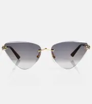 [Cartier Eyewear Collection] Cartier Eyewear Collection Cat-eye sunglasses One Size gold